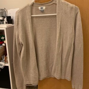 Lightweight, neutral color cardigan
